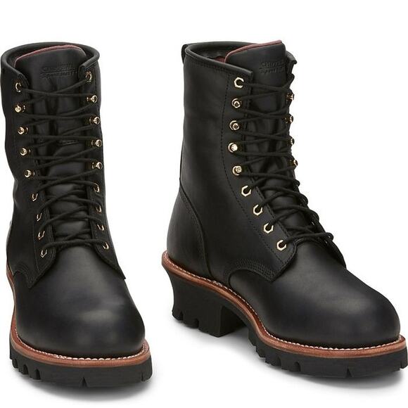 Chippewa Women's 10W Paladin Logger Work Boots 8" Waterproof Steel Toe BR25-3 - Picture 1 of 12
